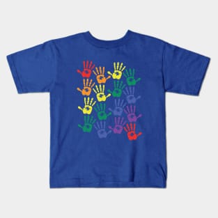 Rainbow Hand Puzzle LGBT Autism - LGBT Gift Kids T-Shirt